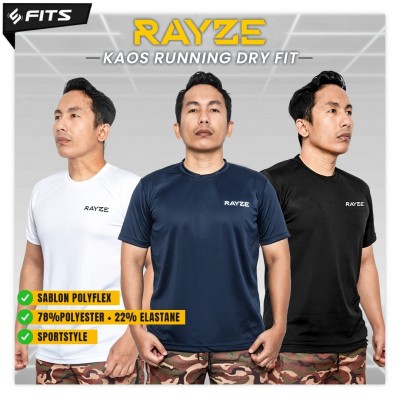 RAYZE Kaos Running Dry Fit Baju Olahraga
